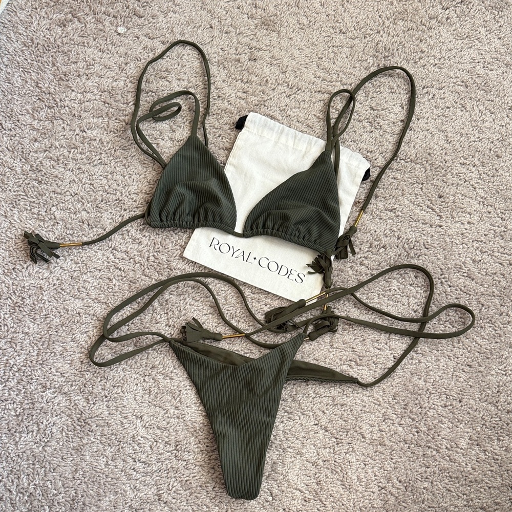 Olive Green Bikini Set NEW | Royal Codes